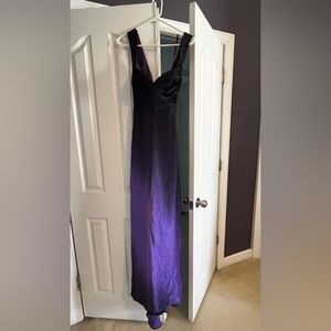 Onyx purple prom dress size 10